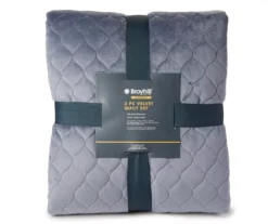 Broyhill Denim Velvet 3-Piece Quilt Set