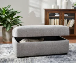 Parkdale Silver Storage Ottoman -Broyhill 810465150 5