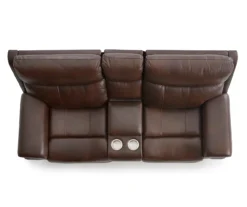 Wellsley Leather Power Reclining Console Loveseat -Broyhill 810469259 7