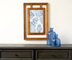 Double-Framed Blue Damask Hanging Wall Decor -Broyhill 810498387 2