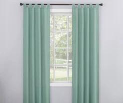 Broyhill Durham Semi-Sheer Textured Tab Top Curtain Panel