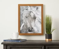 White Horse Framed Plaque -Broyhill 810515621 2