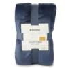 Navy Queen/King Velvet Plush Blanket