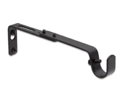 Legacy Black Adjustable Curtain Rod Brackets, 2-Pack -Broyhill 810524279 3