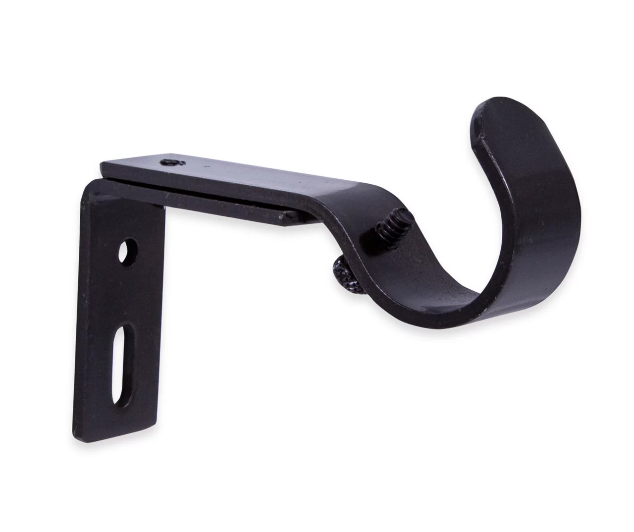 Legacy Brown-Black Adjustable Curtain Rod Brackets, 2-Pack 2 Legacy Brown-Black Adjustable Curtain Rod Brackets, 2-Pack - Image 2