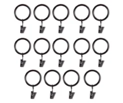 Legacy Brown & Black Curtain Rod Clip Rings, 14-Pack -Broyhill 810524293 3