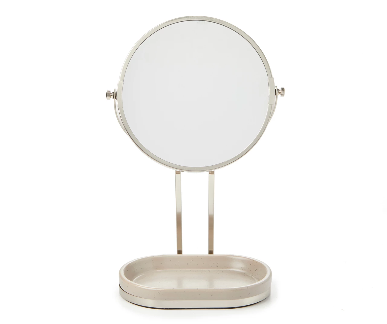 Tan Glaze Oval Tray Mirror 1 Tan Glaze Oval Tray Mirror