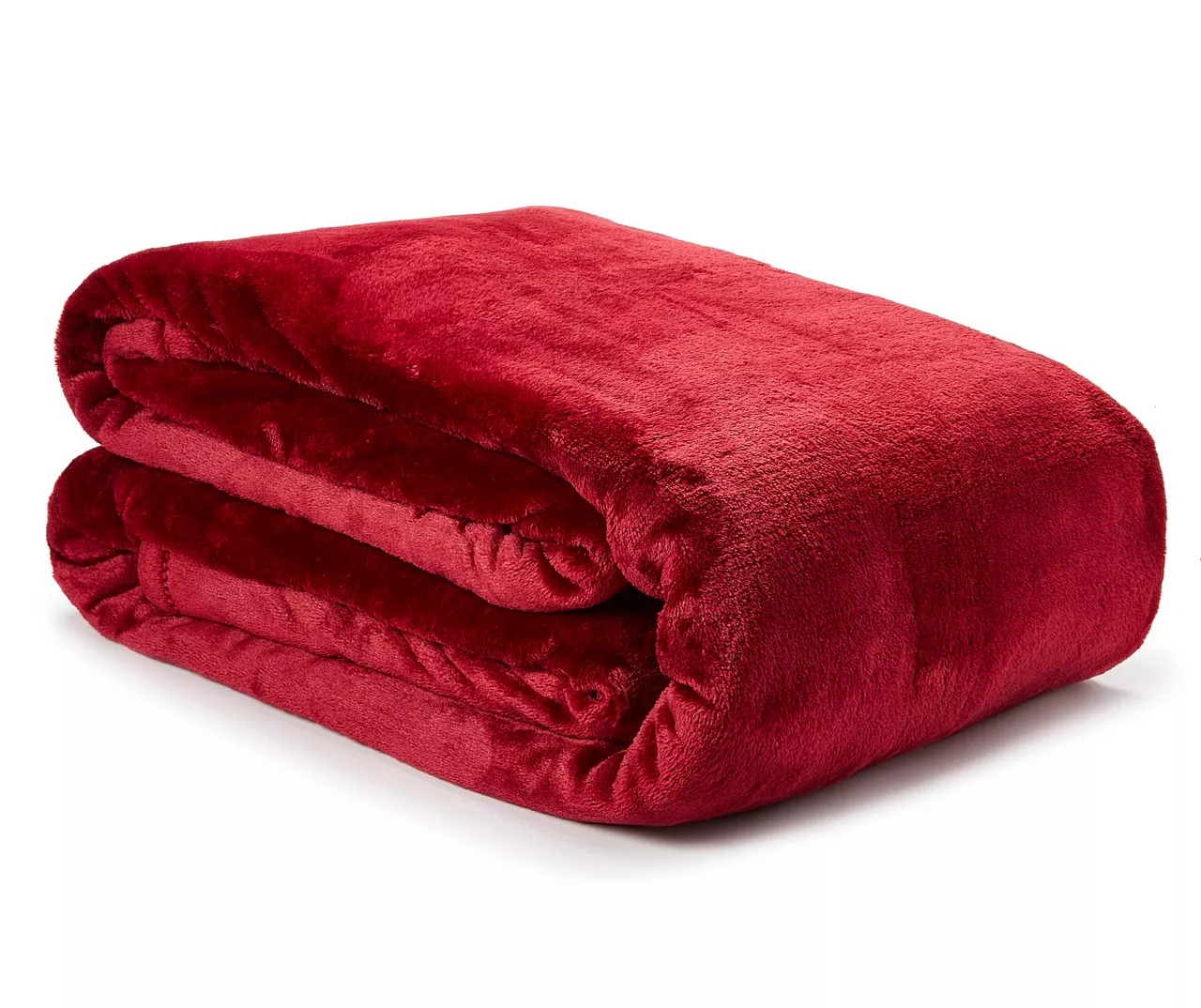 Deep Red Plaid Velvet Plush Twin/Full Blanket 2 Deep Red Plaid Velvet Plush Twin/Full Blanket - Image 2