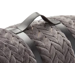 Atmosphere Gray Zigzag-Embossed Velvet King Blanket 8 Atmosphere Gray Zigzag-Embossed Velvet King Blanket -Broyhill 810531014 3