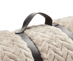 Tan Jacquard Supreme Velvet King Blanket -Broyhill 810531017 31