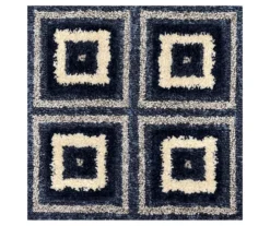 Broyhill Navy Square Pattern Klein Area Rug -Broyhill 810542869 810542870 810542871 810542872 A0 4