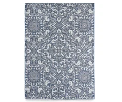 Broyhill Sandpointe Cobalt & Ecru Damask Outdoor Area Rug -Broyhill 810546506