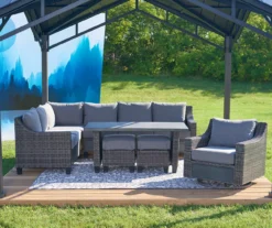 Broyhill Sandpointe Granite & Ecru Damask Outdoor Area Rug 6 Broyhill Sandpointe Granite & Ecru Damask Outdoor Area Rug -Broyhill 810546510 810544444 810544217 810545276 16 1