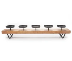 Broyhill 11 Wood & Metal 5-Tier Pillar Candle Holder