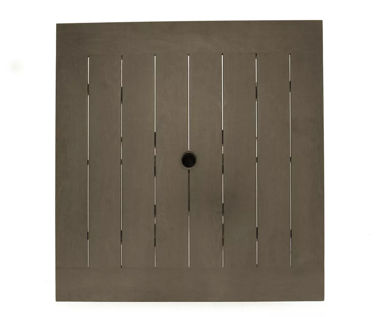 Autumn Cove Light Brown Wood Look Square Steel Patio Dining Table 4 Autumn Cove Light Brown Wood Look Square Steel Patio Dining Table - Image 4