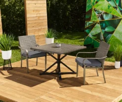 Broyhill Autumn Cove Wood Look Square Steel Patio Dining Table -Broyhill 810557039 810554375 11
