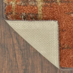 Broyhill Brown & Red Abstract Patchwork Accent Rug 21 Broyhill Brown & Red Abstract Patchwork Accent Rug -Broyhill 810557489 2