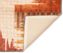 Broyhill Brown & Red Abstract Patchwork Accent Rug 19 Broyhill Brown & Red Abstract Patchwork Accent Rug -Broyhill 810557489 810557651 1