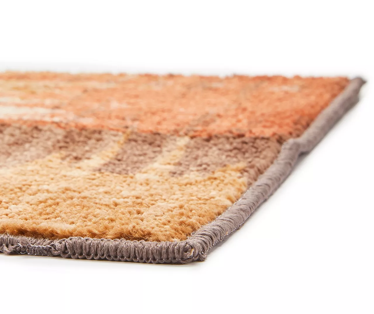 Broyhill Brown & Red Abstract Patchwork Accent Rug 5 Broyhill Brown & Red Abstract Patchwork Accent Rug - Image 5