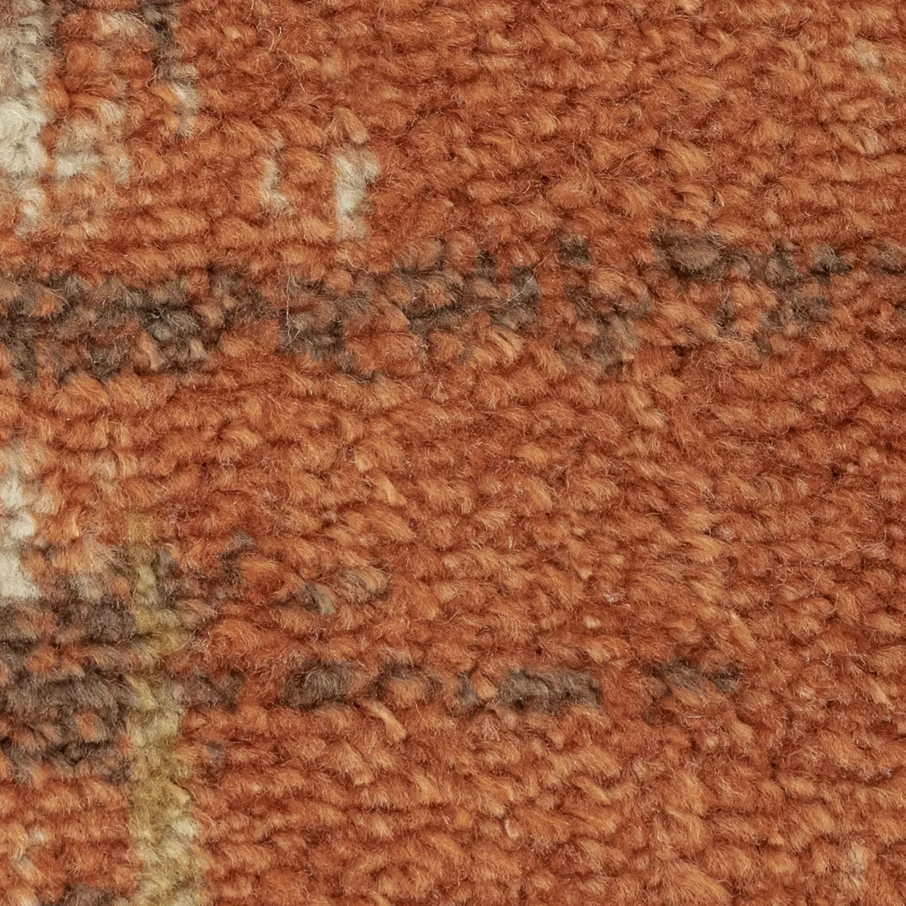 Broyhill Brown & Red Abstract Patchwork Accent Rug 16 Broyhill Brown & Red Abstract Patchwork Accent Rug - Image 16