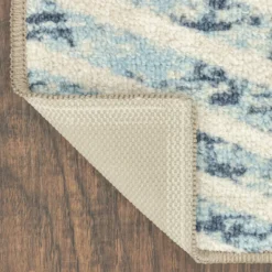 Broyhill Blue & Brown Modern Angles Accent Rug -Broyhill 810557655 4