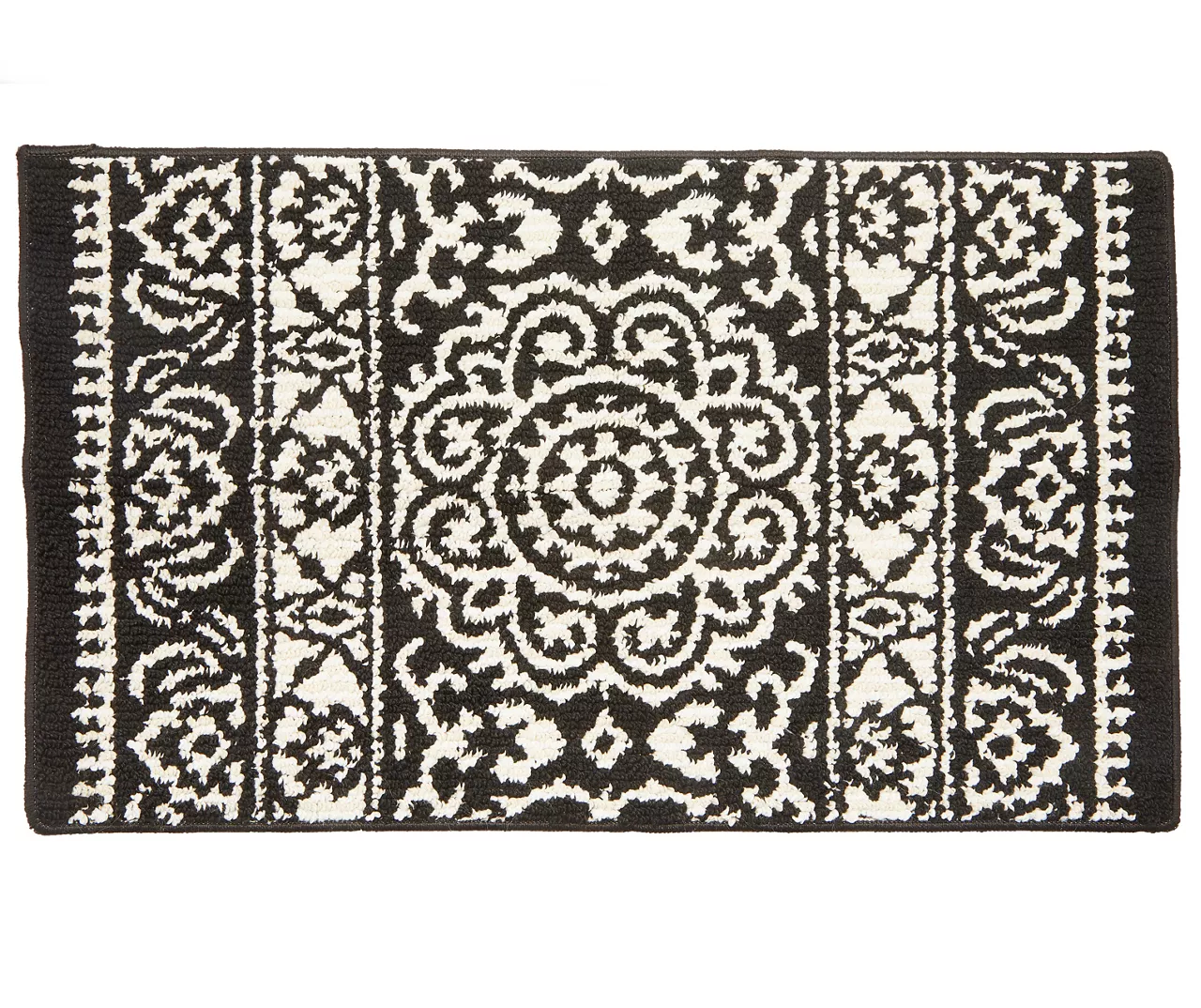Broyhill Black & White Ornate Fascination Accent Rug 1 Broyhill Black & White Ornate Fascination Accent Rug