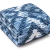 Broyhill Geometric Lines Velvet Blanket