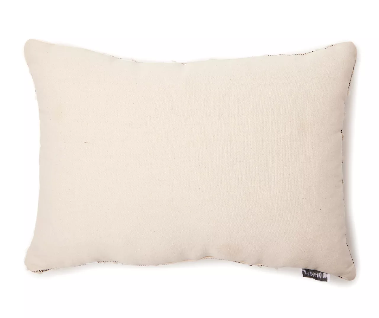 Black & White Knotted Stripe Rectangle Throw Pillow 3 Black & White Knotted Stripe Rectangle Throw Pillow - Image 3