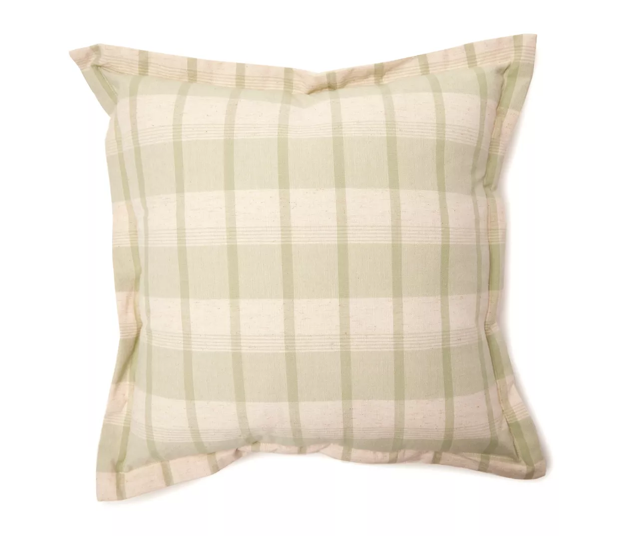 Market Sage & Beige Plaid Square Throw Pillow 1 Market Sage & Beige Plaid Square Throw Pillow