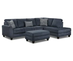 Dancaster Navy Storage Ottoman -Broyhill 810569828 810569829 810569830 1