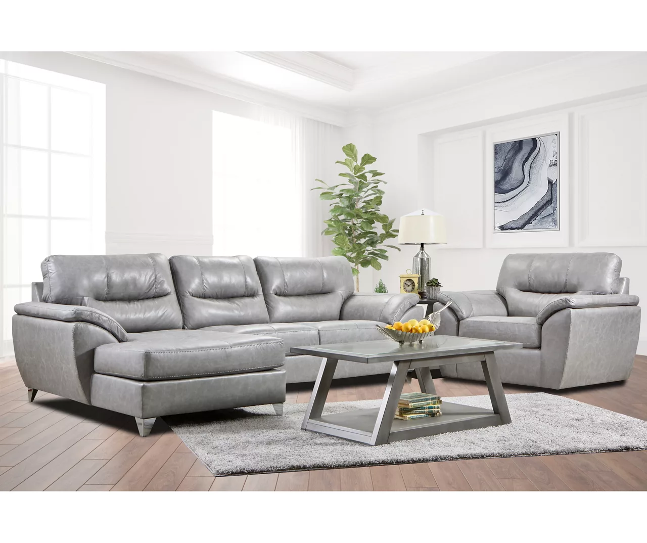 Clifton Ridge Stone Vegan Leather Swivel Chair 3 Clifton Ridge Stone Vegan Leather Swivel Chair - Image 3