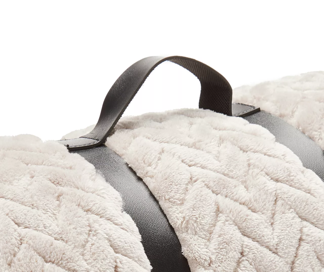 Whisper White Zigzag-Embossed Velvet King Blanket 4 Whisper White Zigzag-Embossed Velvet King Blanket - Image 4