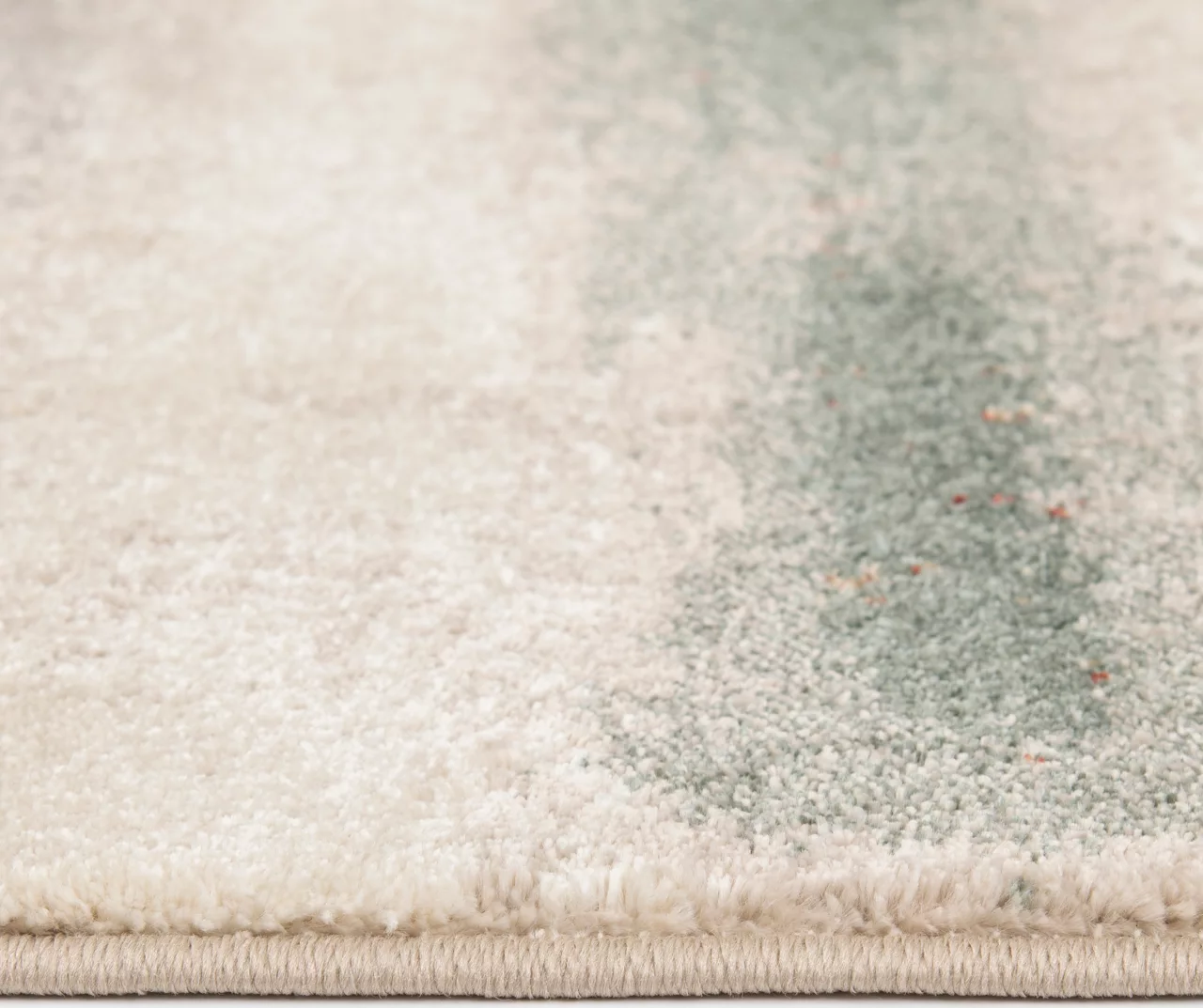 Hadlee Sand, Coral & Green Abstract Area Rug, (8' X 10') 4 Hadlee Sand, Coral & Green Abstract Area Rug, (8' X 10') - Image 4