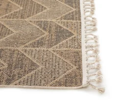 Jani Brown Chevron Outdoor Area Rug, (5' X 7') -Broyhill 810586753 810586752 810586751 LawnNGarden Ecomm 090722 Roy A8 2