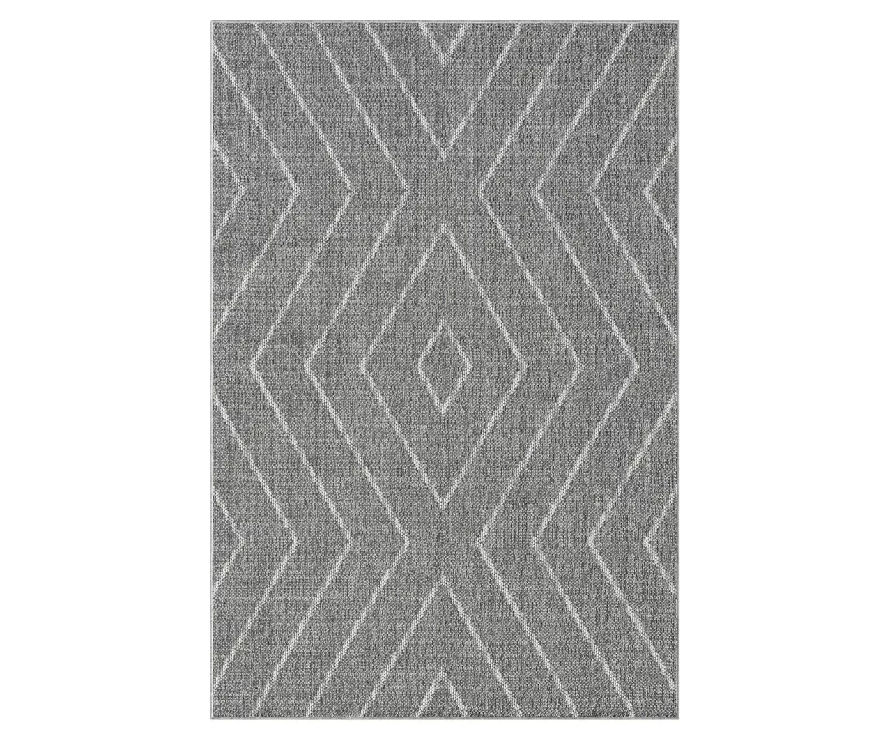Broyhill Jani Lagos Gray Geometric Outdoor Area Rug 1 Broyhill Jani Lagos Gray Geometric Outdoor Area Rug