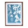 Blue & White Reductive Vine Framed Print