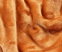 Camel Twin/Full Plush Velvet Blanket -Broyhill 810609058 810609056 A8 2 1