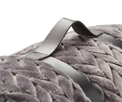 Atmosphere Gray Zigzag-Embossed Velvet Queen Blanket 8 Atmosphere Gray Zigzag-Embossed Velvet Queen Blanket -Broyhill 810617179 810530980 3