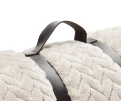 Whisper White Zigzag-Embossed Velvet Queen Blanket 6 Whisper White Zigzag-Embossed Velvet Queen Blanket -Broyhill 810617573 A8 2