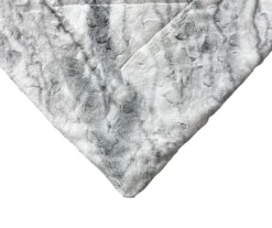 Gray Marble Print Faux Fur King Comforter 10 Gray Marble Print Faux Fur King Comforter -Broyhill 810617619 810617562 A8 3 1